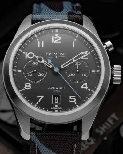 Bremont BE-51AE Vulcan Avro B-1 Limited Edition 42MM Black Dial Textile Strap (Vulcan-R-S)
