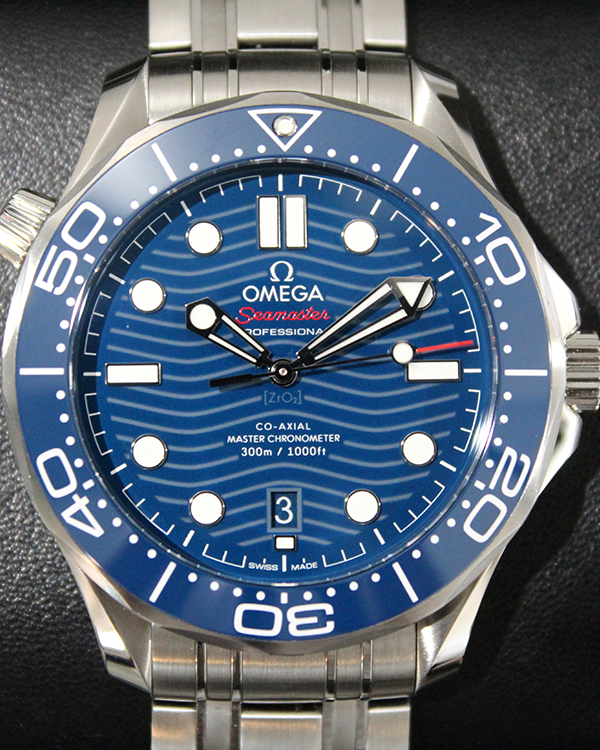 No Reserve - 2022 Omega Seamaster Diver 300M Steel Blue Dial (210.30.42.20.03.001)