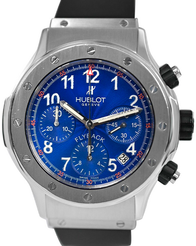 Hublot Super B Flyback Chronograph 42MM Blue Dial Rubber Strap (1926.1)