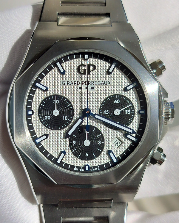 2024 Girard Perregaux Laureato 42MM Silver Dial Steel Bracelet (81020-11-131-11A)