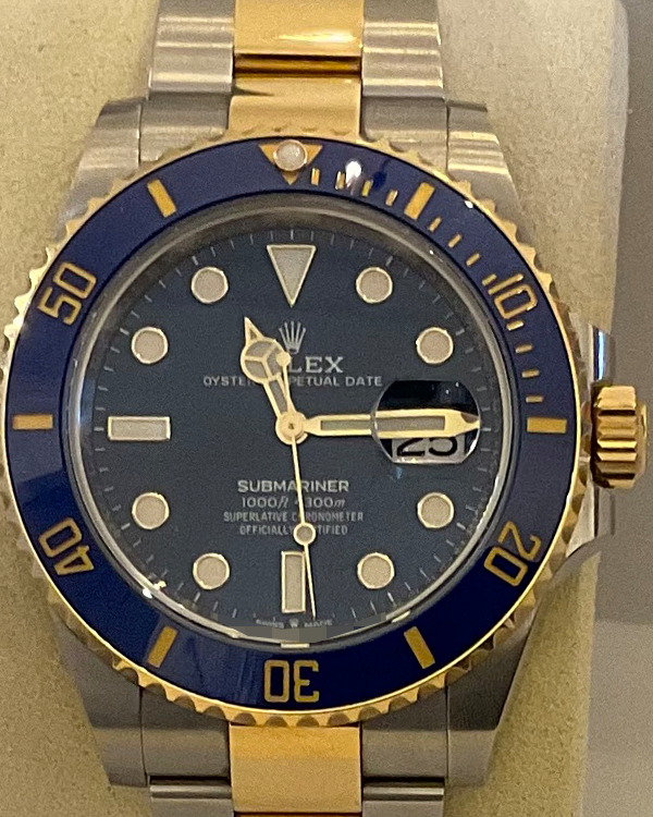 2022 Rolex Submariner Date "Bluesy" 41MM Blue Dial Two-Tone Oyster Bracelet (126613LB)