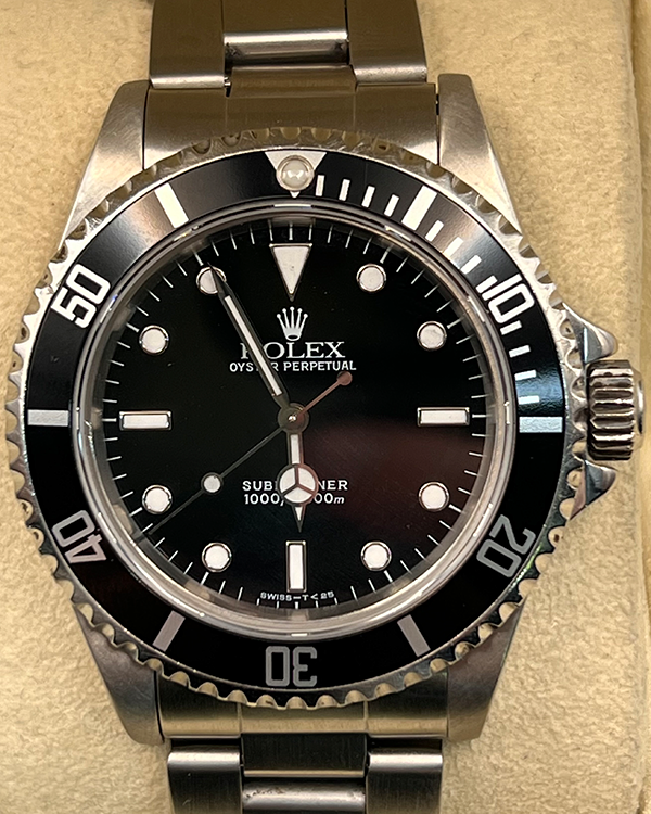 Rolex Submariner No-Date 40MM Black Dial Steel Bracelet (14060)