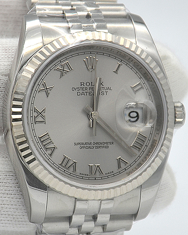 2007 Rolex Datejust 36MM Silver Dial Jubilee Bracelet (116234)