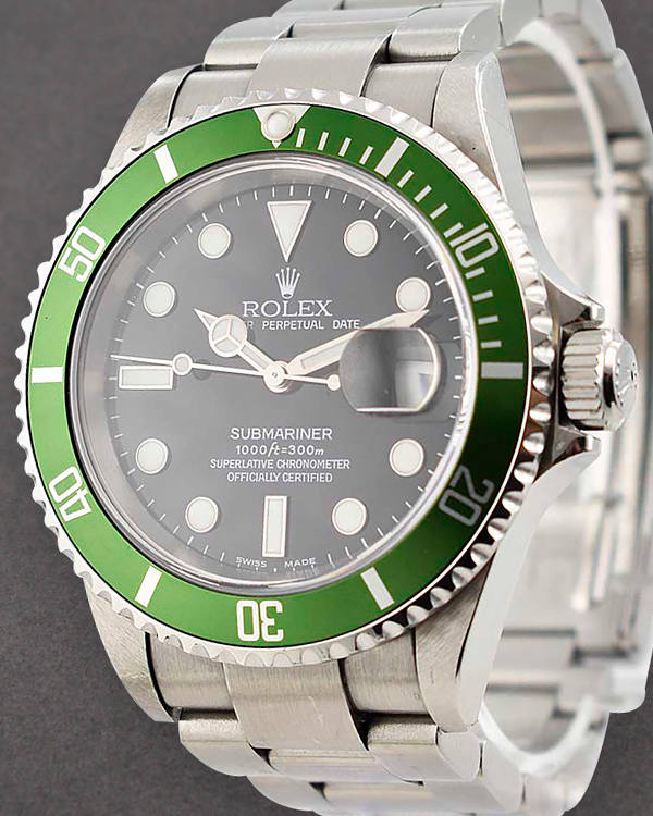 2004 Rolex Submariner Date "Kermit" 40MM Black Dial Oyster Bracelet (16610)