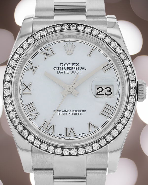 Rolex Datejust 36MM White Dial Steel Bracelet (116200)