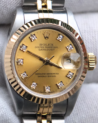 1992 Rolex Lady-Datejust 26MM Champagne Dial Two-Tone Jubilee Bracelet (69173)