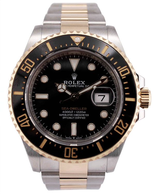 Rolex Sea-Dweller 43MM Black Dial Two-Tone Oyster Bracelet (126603)