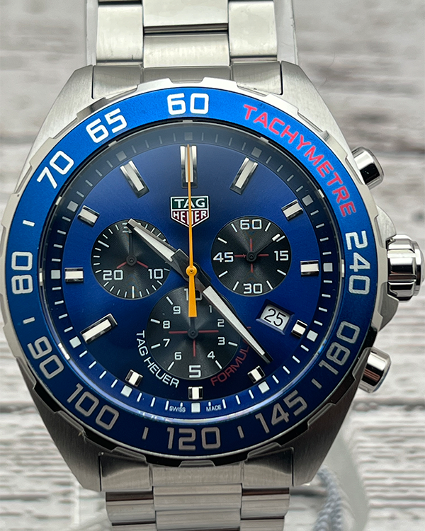 2022 TAG Heuer Formula 1 "Red Bull" 43MM Quartz Blue Dial Steel Bracelet (CAZ101AB.BA0842)