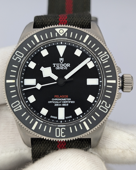 2023 Tudor Pelagos FXD 42MM Black Dial Textile Strap (25717N)