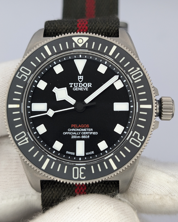 2023 Tudor Pelagos FXD 42MM Black Dial Textile Strap (25717N)