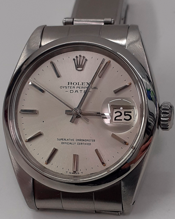 Rolex Oyster Perpetual Date 34MM Silver Dial Oyster Bracelet (1500)