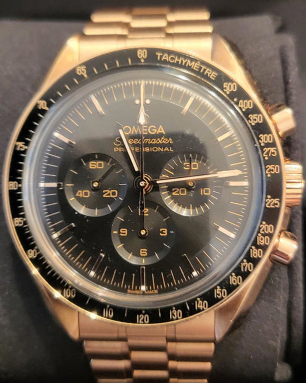 2023 Omega Speedmaster Professional Moonwatch 42MM Black Dial Rose Gold Bracelet (310.60.42.50.01.001)