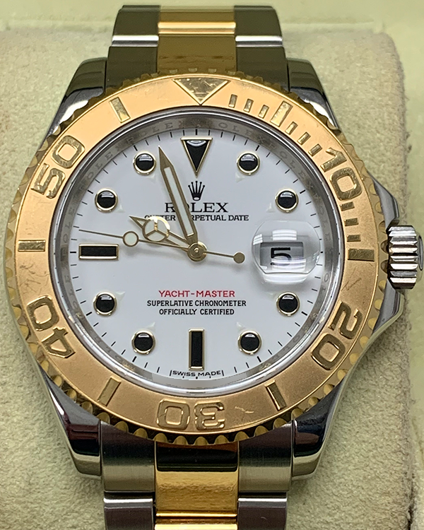 Rolex Yacht-Master 40MM White Dial Two-Tone Bracelet (16623)