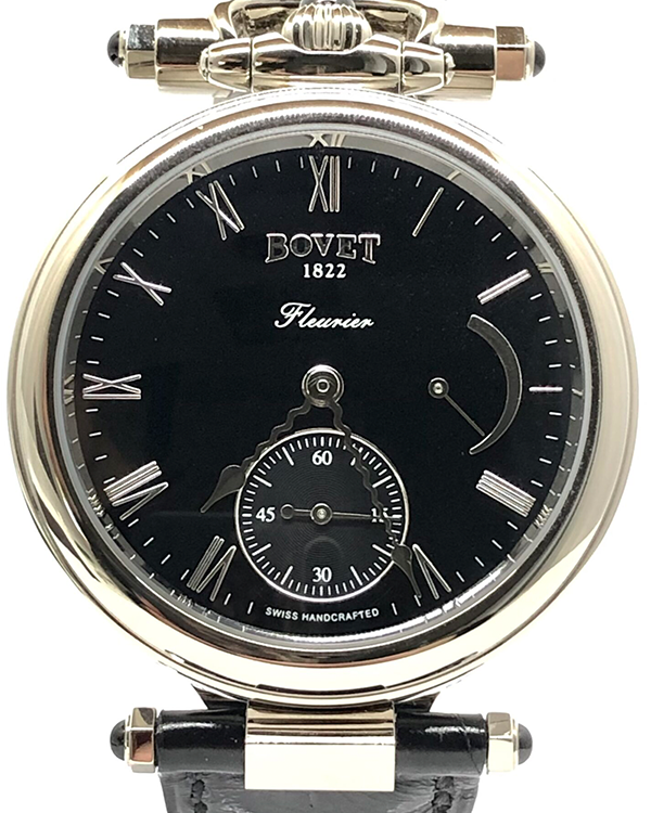 Bovet Amadeo Fleurier 39MM Black Dial Leather Strap (AF39008)