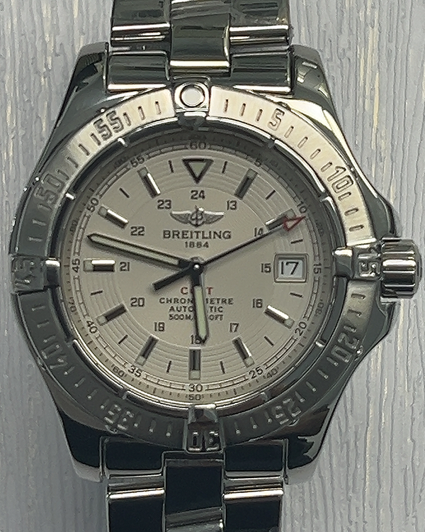 Breitling Colt Automatic 38MM Silver Dial Steel Bracelet (A17350)