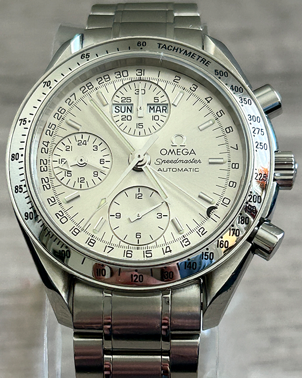 Omega Speedmaster Day-Date 39MM Silver Dial Steel Bracelet (3523.30.00)