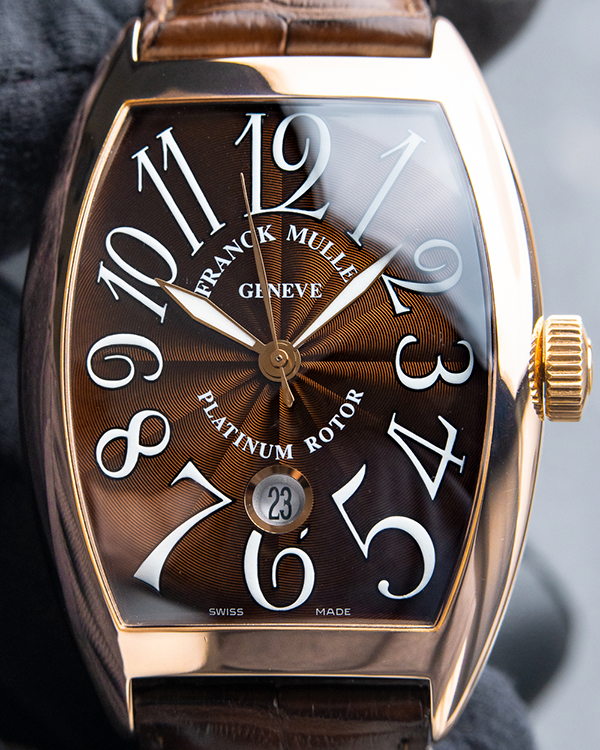 2008 Franck Muller Casablanca Cintree Curvex 39MM Rose Gold Brown Dial Automatic (8880 SC DT)