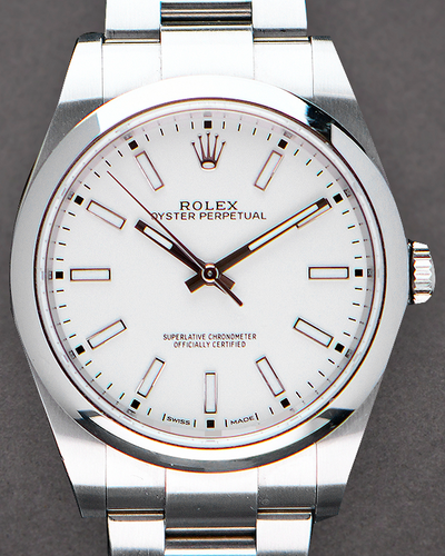 2019 Rolex Oyster Perpetual 41MM White Dial Oyster Bracelet (114300)