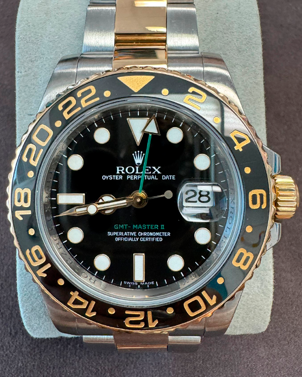 Rolex GMT-Master II 40MM Black Dial Two-Tone Bracelet (116713LN)