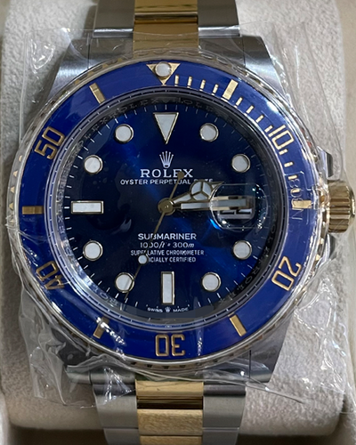 2021 Rolex Submariner Date 41MM Blue Dial Two-Tone Oyster Bracelet (126613LB)