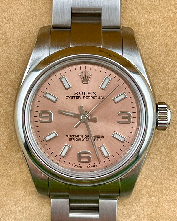 2010 Rolex Oyster Perpetual 26MM Sundust Dial Steel Bracelet (176200)