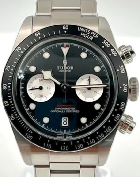 2021 Tudor Black Bay Chrono 41MM Black Dial Steel Bracelet (79360N)