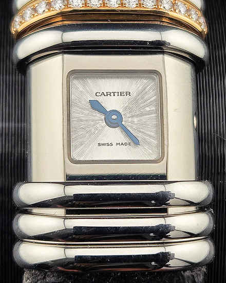 Cartier Declaration de Cartier 16x39MM Quartz Silver Dial Textile Strap (2611)