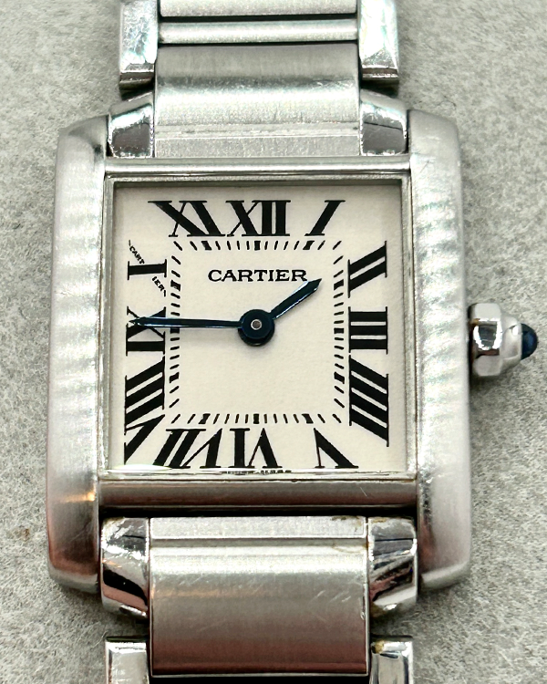 Cartier Tank de Cartier Francaise 20x25MM Quartz White Dial Steel Bracelet (2384)