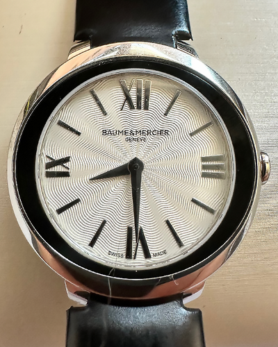 No Reserve - Baume & Mercier Promesse 30MM Quartz White Dial Leather Strap (M0A10185)