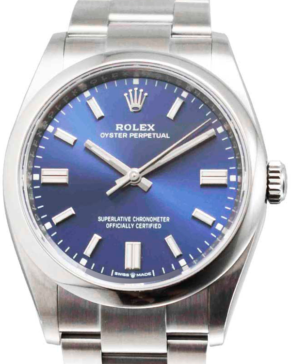 Rolex Oyster Perpetual 36MM Blue Dial Oyster Bracelet (126000)