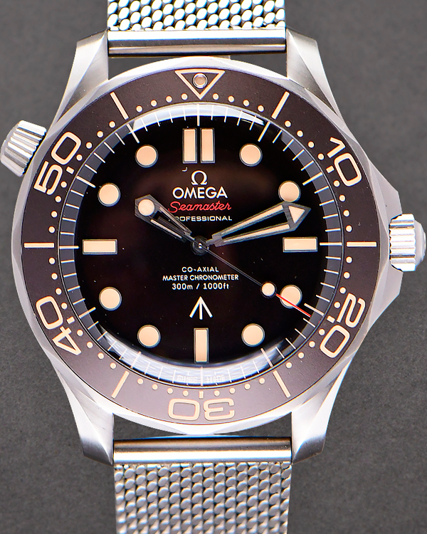 2020 Omega Seamaster Diver 300M 007 Edition "No Time To Die" 42MM Black Dial Titanium Bracelet (210.92.42.20.01.001)