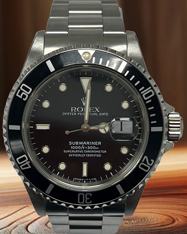 Rolex Submariner Date 40MM Black Dial Oyster Bracelet (16610)