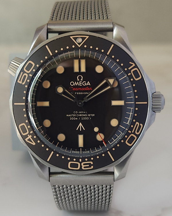 2021 Omega Seamaster Diver 300M Chronometer 007 James Bond Edition "No Time To Die" Steel Black Dial (210.90.42.20.01.001)