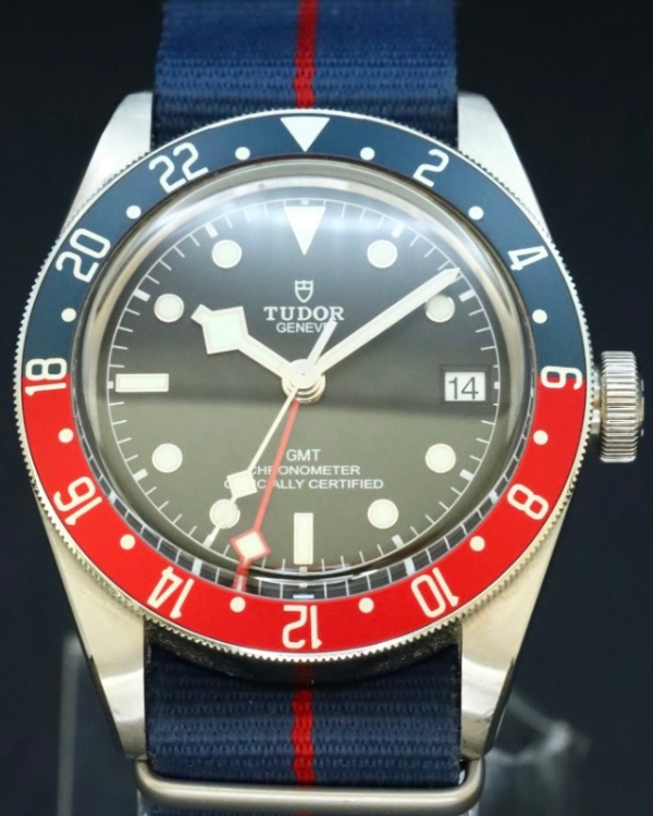 No Reserve - 2021 Tudor Black Bay GMT 41MM Strap Steel Black Dial (79830RB)