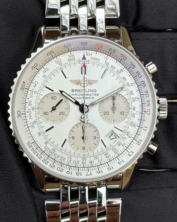 2006 Breitling Navitimer 42MM Silver Dial Steel Bracelet (A232G32NP)