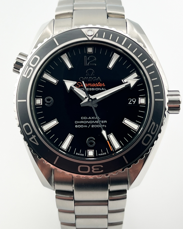 No Reserve - Omega Seamaster Planet Ocean 42MM Black Dial Steel Bracelet (232.30.42.21.01.001)