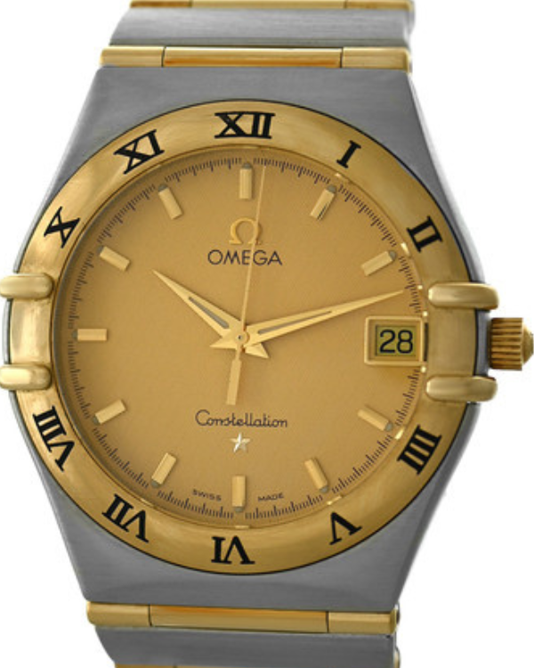 Omega Constellation 34MM Quartz Gold Dial Two-Tone Bracelet (1212.10.0 ...