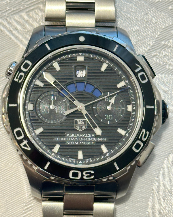 2019 TAG Heuer Aquaracer 500M 43MM Black Dial Steel Bracelet (CAK211A.FT8019)