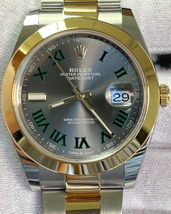 2023 Rolex Datejust "Wimbledon" 41MM Slate Dial Two-Tone Oyster Bracelet (126303)