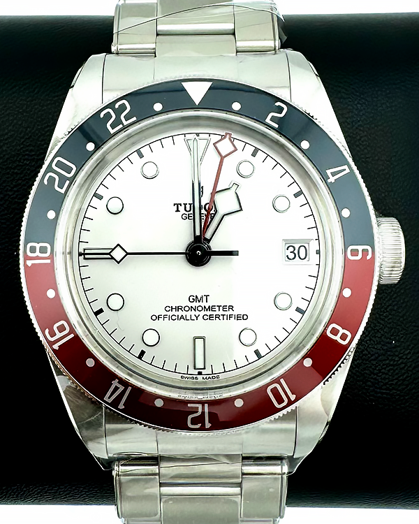 No Reserve- 2024 Tudor Black Bay GMT "Pepsi" 41MM White Dial Steel Bracelet (79830RB)