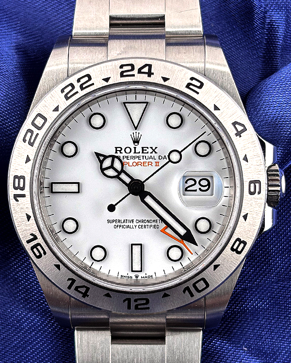 No Reserve - 2023 Rolex Explorer II "Polar" 42MM White Dial Oyster Bracelet (226570)