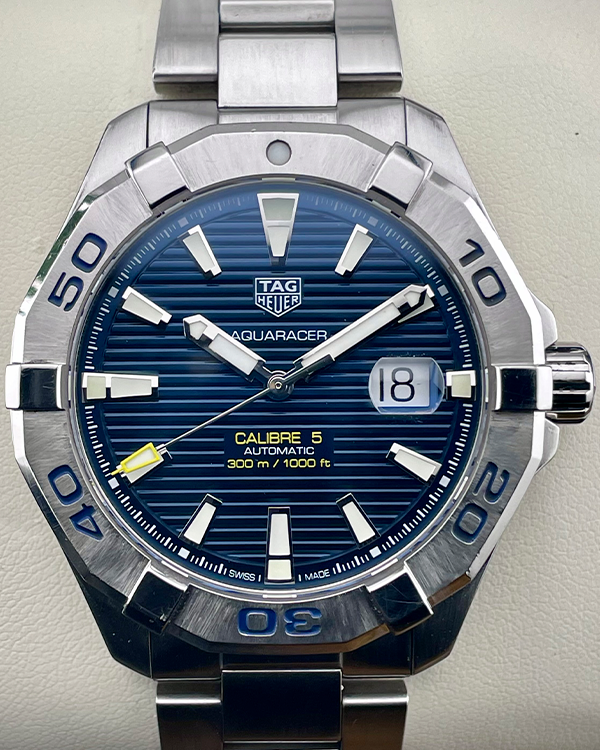 TAG Heuer Aquaracer 43MM Blue Dial Steel Bracelet (WAY2012.BA0927)