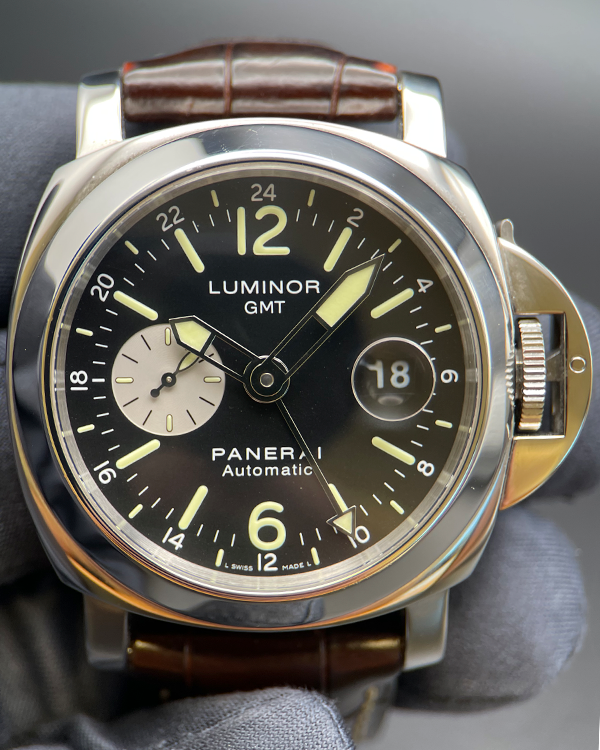 Panerai Luminor 44MM Black Dial Leather Strap (PAM00088)