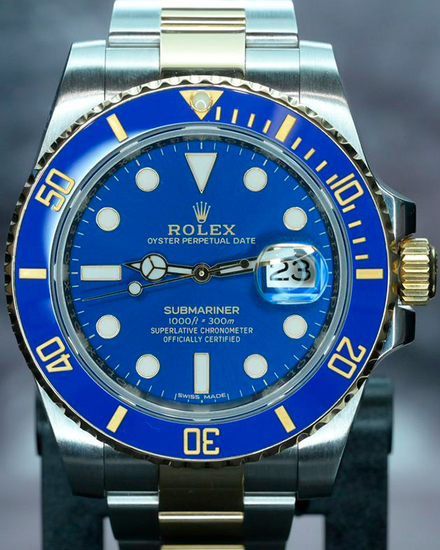 2017 Rolex Submariner Date "Bluesy" 40MM Blue Dial Two-Tone Oyster Bracelet (116613LB)