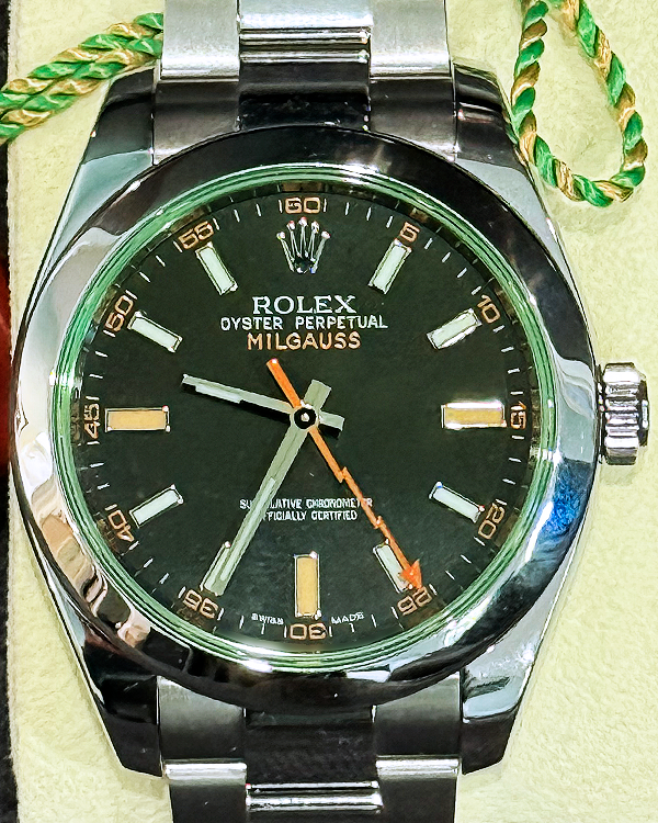 2011 Rolex Milgauss 40MM Black Dial Oyster Bracelet (116400GV)