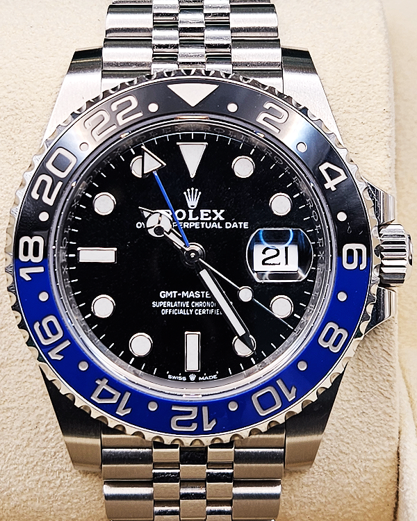 2023 Rolex GMT-Master II "Batgirl" 40MM Black Dial Jubilee Bracelet (126710BLNR)