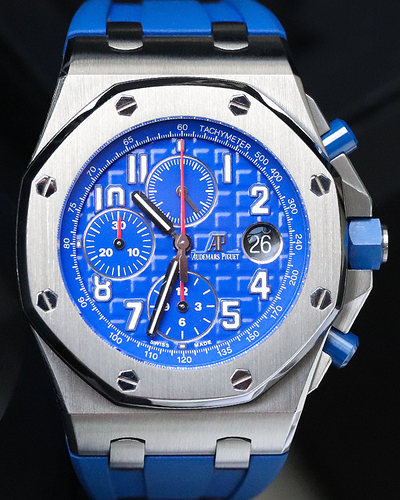 2018 Audemars Piguet Royal Oak Offshore 42MM Indigo  Blue Dial Rubber Strap (26470ST.OO.A030CA.01)