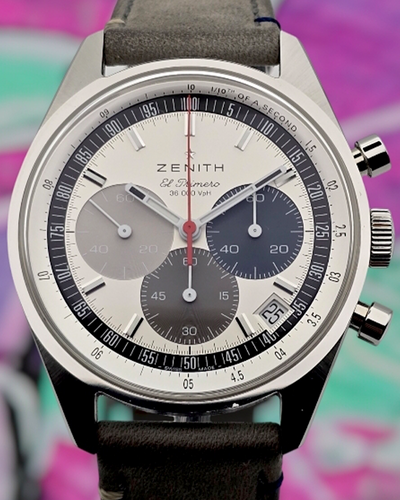 2024 Zenith El Primero Chronomaster 38MM White Dial Leather Strap (03.3200.3600/69.C902)