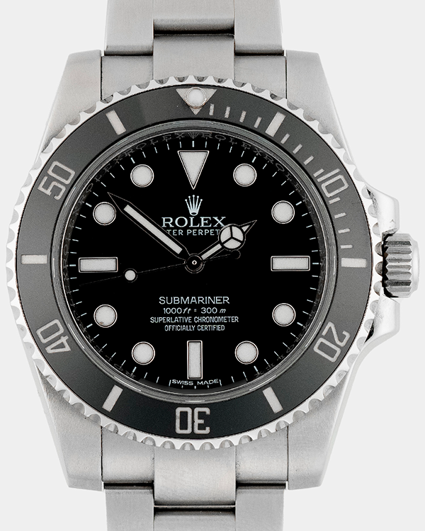 Rolex Submariner No Date 40MM Black Dial Steel Bracelet (114060)