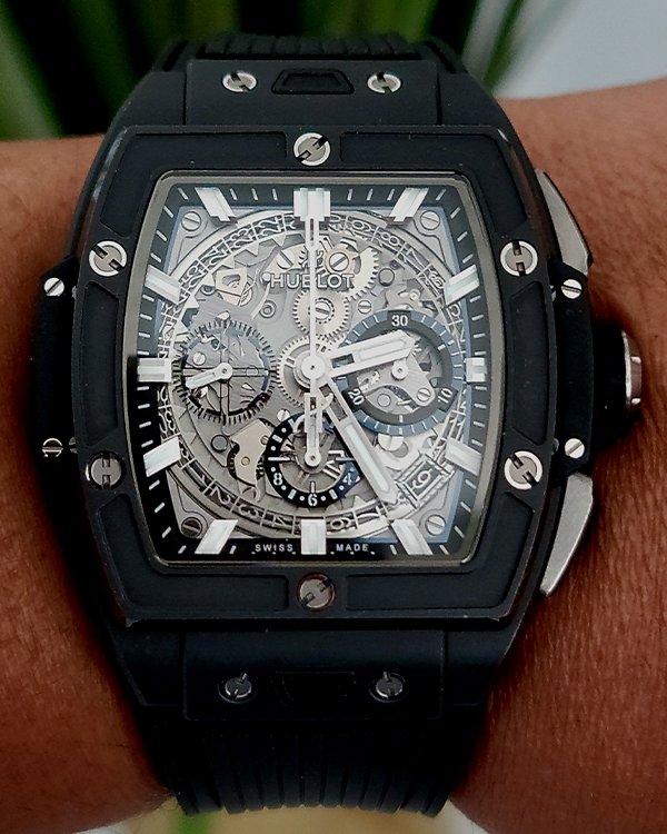 2022 Hublot Spirit Of Big Bang Black Magic 42MM Skelton Dial  Rubber Strap (642.CI.0170.RX)